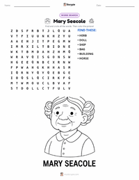 Mary Seacole printable worksheet preview