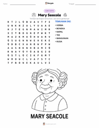 Prabaca lembar kerja cetak Mary Seacole