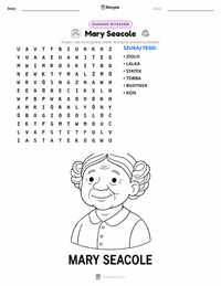 Podgląd drukowalnego arkusza ćwiczeń Mary Seacole
