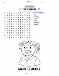 Prévia da folha de atividades imprimível Mary Seacole