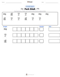 Park Güell printable worksheet preview