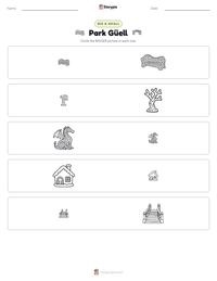 Park Güell printable worksheet preview