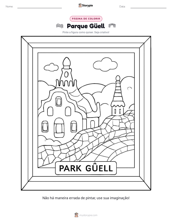Página para colorir