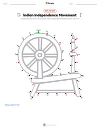 Indian Independence Movement printable worksheet preview