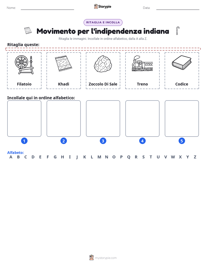 Taglia & Incolla Alfabeto