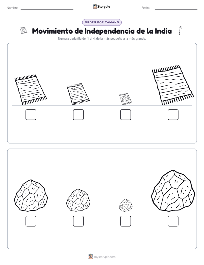Orden de Tamaños