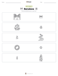 Barcelona printable worksheet preview