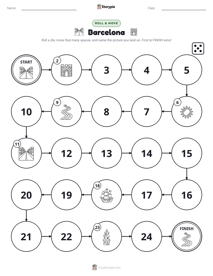 Roll & Move Game