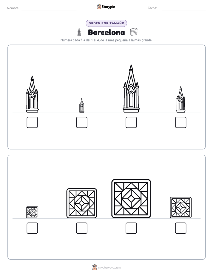 Orden de Tamaños