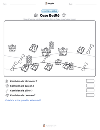 Aperçu de la feuille de travail imprimable Casa Batlló