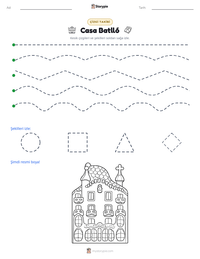 Casa Batlló yazdırılabilir çalışma sayfası önizlemesi