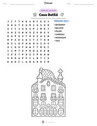 Aperçu de la feuille de travail imprimable Casa Batlló