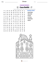 Podgląd drukowalnego arkusza ćwiczeń Casa Batlló