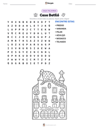Prévia da folha de atividades imprimível Casa Batlló