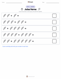 Jules Verne printable worksheet preview