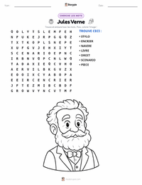 Aperçu de la feuille de travail imprimable Jules Verne