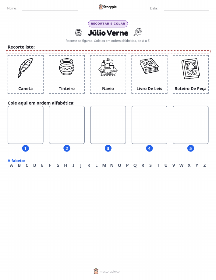Recortar & Colar Alfabeto
