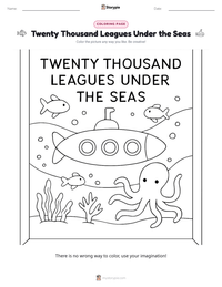 Twenty Thousand Leagues Under the Seas printable worksheet preview