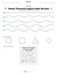 Twenty Thousand Leagues Under the Seas printable worksheet preview