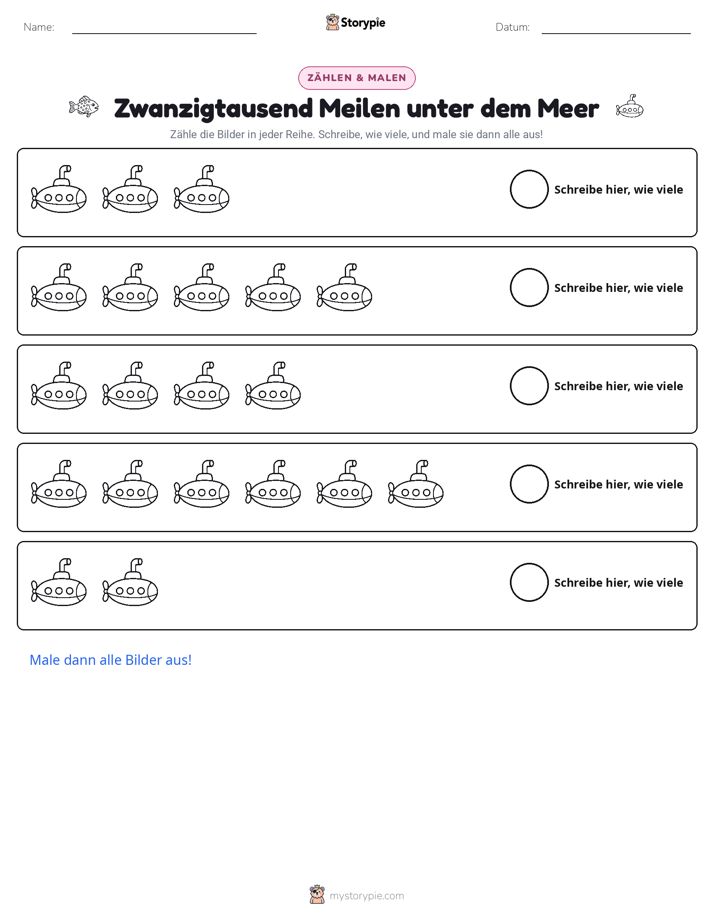 Zählen & Ausmalen