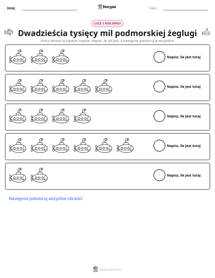 Liczenie i Kolorowanie