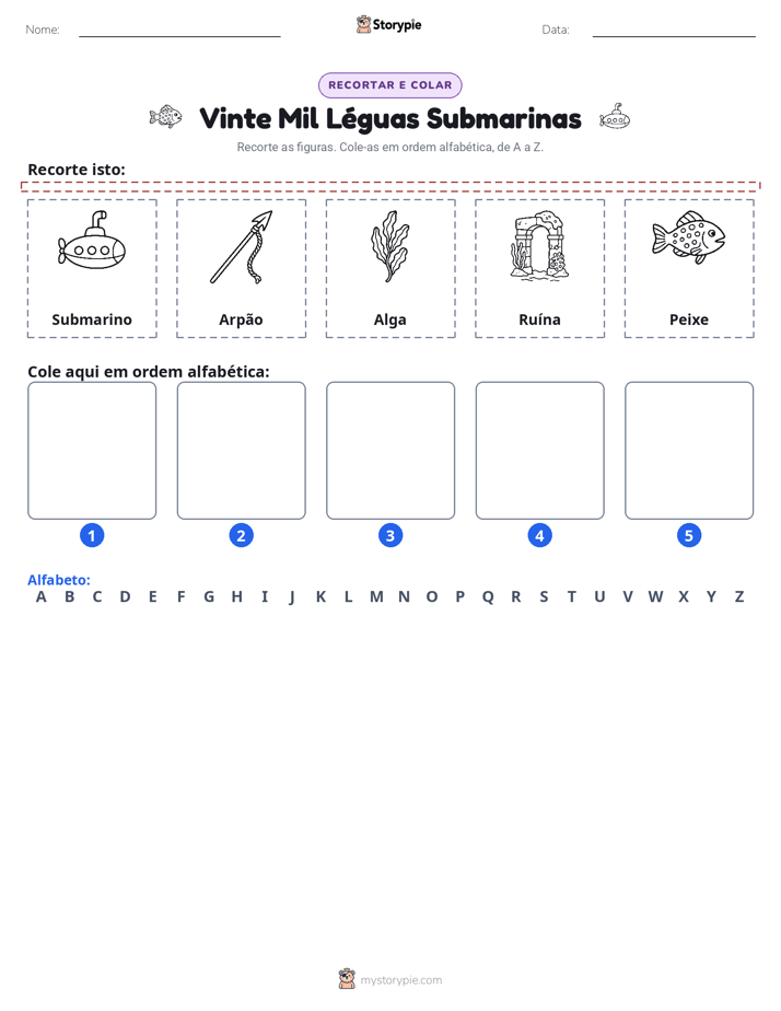 Recortar & Colar Alfabeto