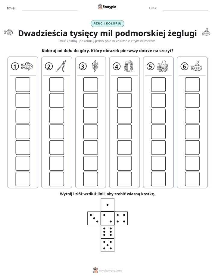 Rzuć i koloruj