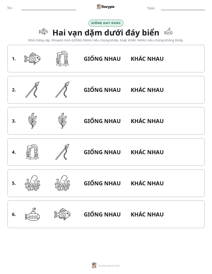 Giống Hay Khác