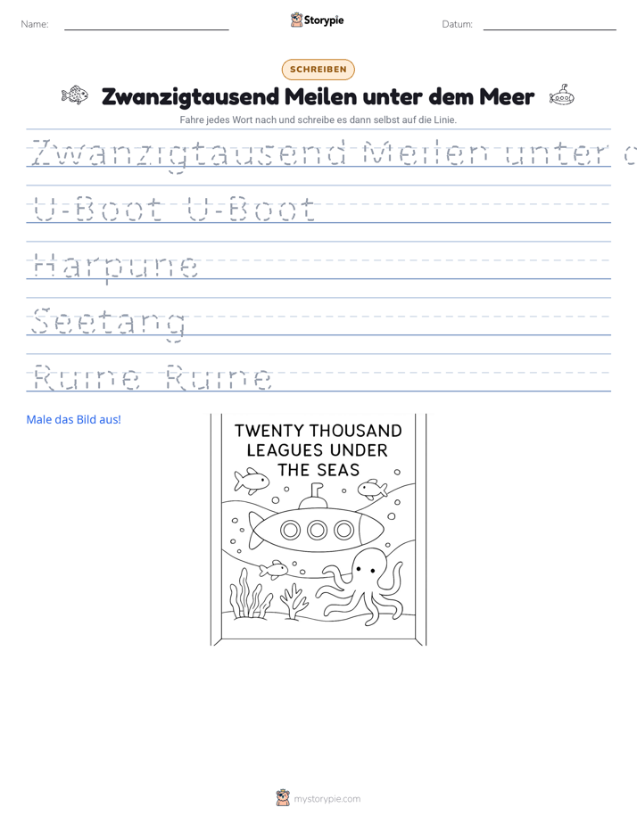 Schreibübung