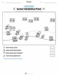 Sardar Vallabhbhai Patel printable worksheet preview