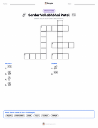 Sardar Vallabhbhai Patel printable worksheet preview