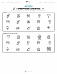 Sardar Vallabhbhai Patel printable worksheet preview
