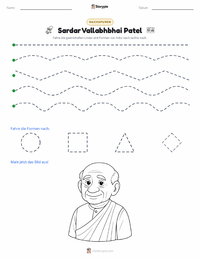Sardar Vallabhbhai Patel druckbare Arbeitsblatt Vorschau