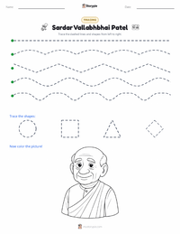 Sardar Vallabhbhai Patel printable worksheet preview