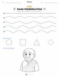 Anteprima della scheda stampabile di Sardar Vallabhbhai Patel