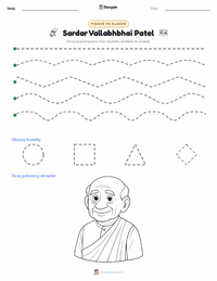 Podgląd drukowalnego arkusza ćwiczeń Sardar Vallabhbhai Patel