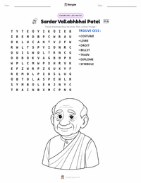 Aperçu de la feuille de travail imprimable Sardar Vallabhbhai Patel