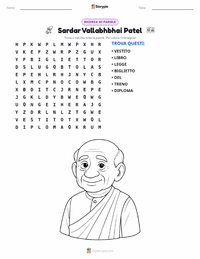 Anteprima della scheda stampabile di Sardar Vallabhbhai Patel