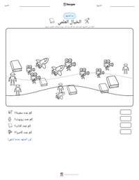 معاينة ورقة العمل القابلة للطباعة الخيال العلمي