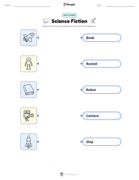 Science Fiction printable worksheet preview