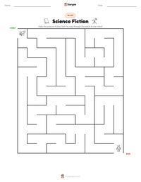 Science Fiction printable worksheet preview