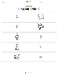 Science Fiction printable worksheet preview