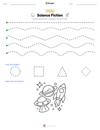 Science Fiction printable worksheet preview