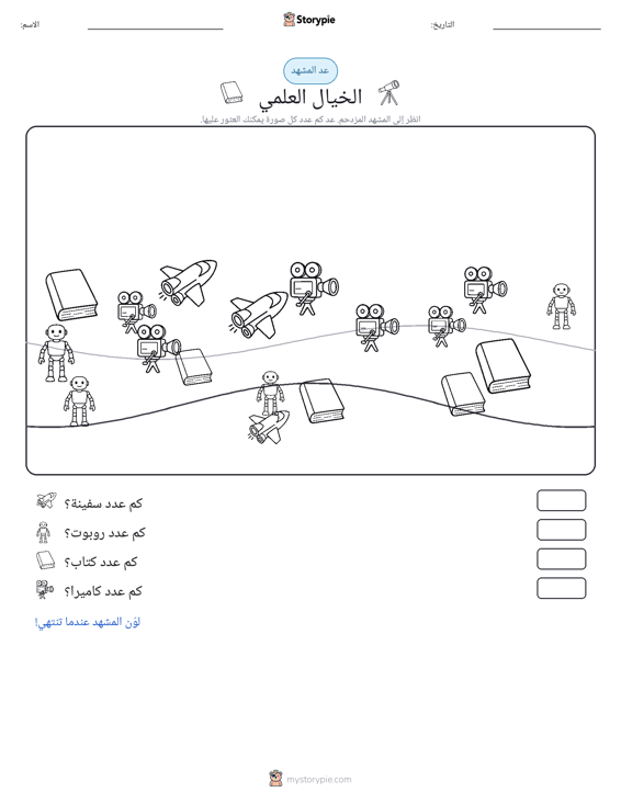 مشهد العد