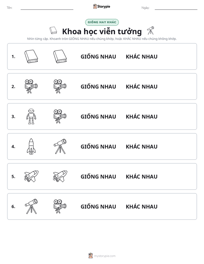 Giống Hay Khác