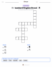 Isambard Kingdom Brunel printable worksheet preview