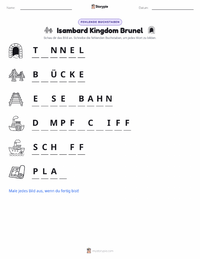Isambard Kingdom Brunel druckbare Arbeitsblatt Vorschau
