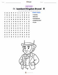 Isambard Kingdom Brunel druckbare Arbeitsblatt Vorschau