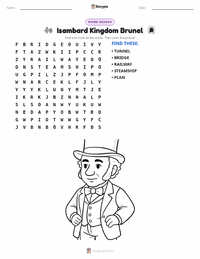 Isambard Kingdom Brunel printable worksheet preview