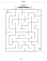 Aperçu de la feuille de travail imprimable André Breton
